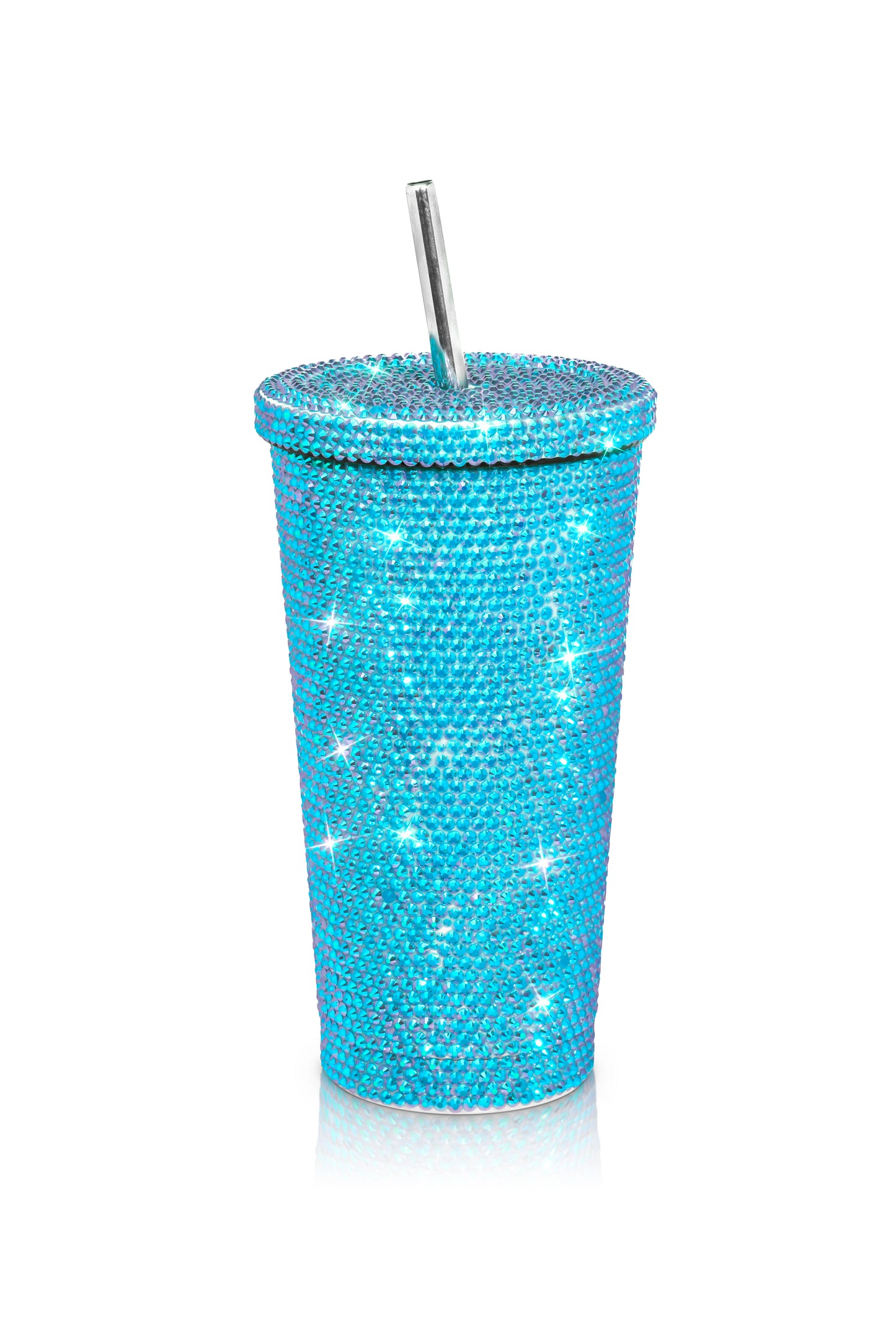 Navy blue rhinestone cup