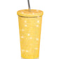 Yellow rhinestone cup