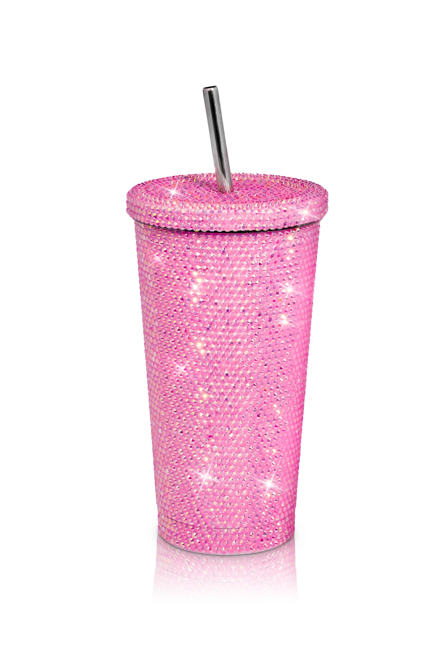 Pink rhinestone cup