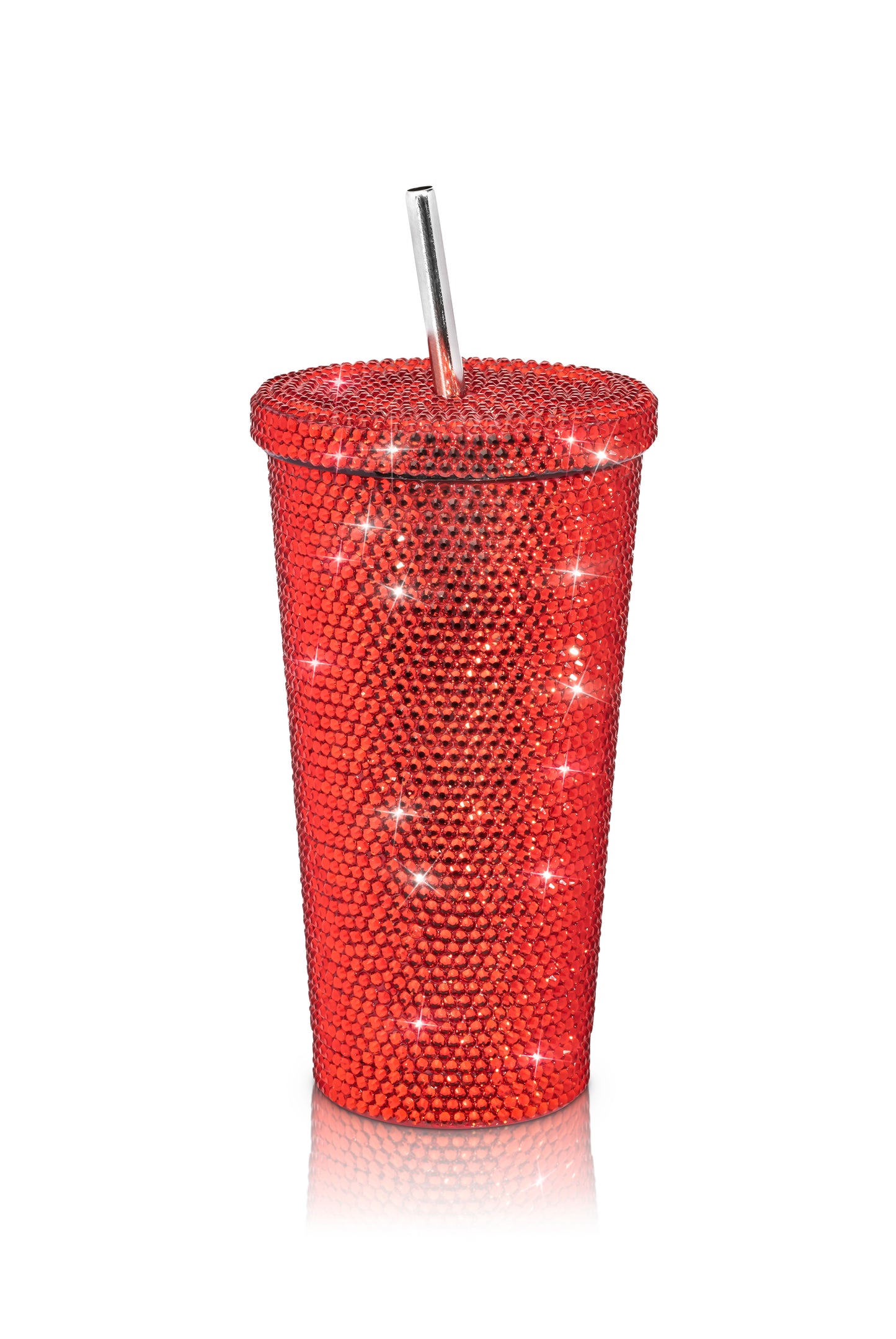 Red rhinestone cup